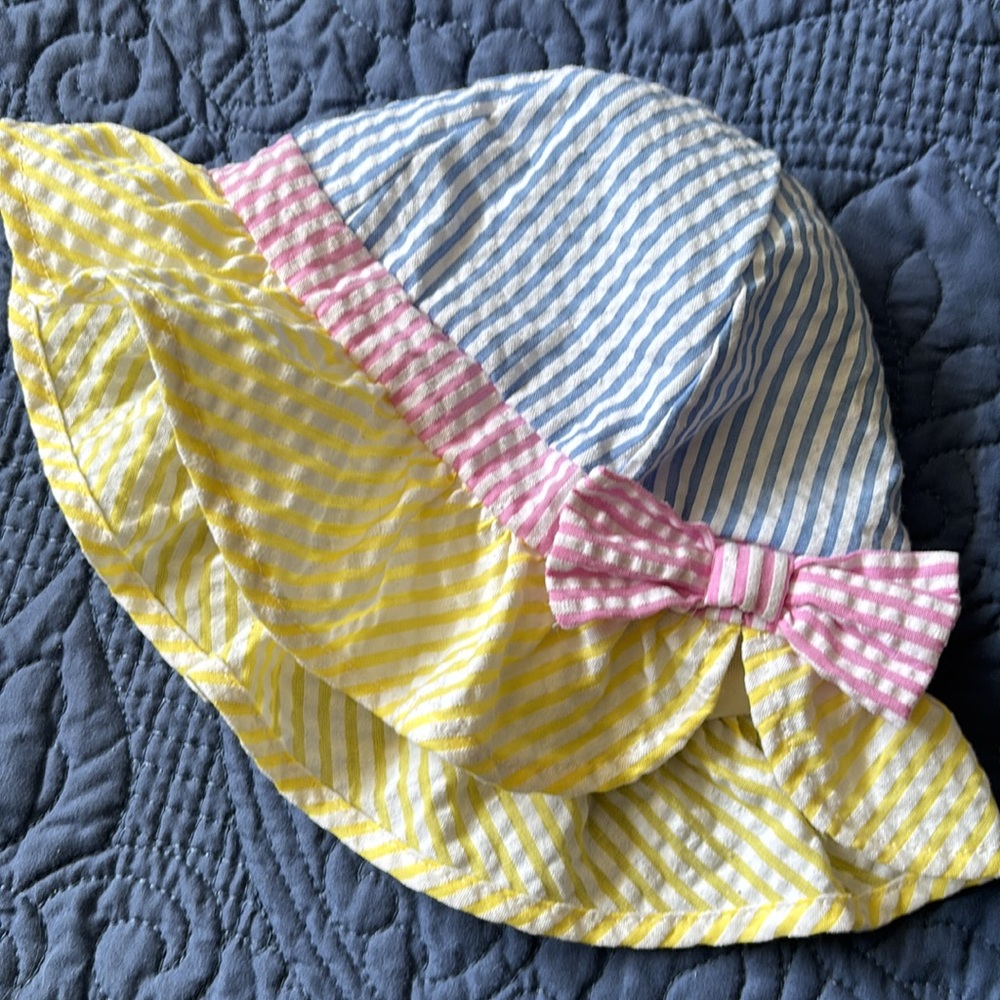 🌼BLUEBERI BOULEVARD TODDLER GIRLS SUNDRESS AND HAT - Picture 7 of 8